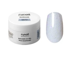 Моделирующий УФ-гель светоотражающий BUILDER UV GEL MILK DIAMOND, 15г №9873 ruNail