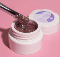 Жидкая фольга ELF №03 "Лиловый" со светоотражающими микрочастицами, ADRICOCO, 5 мл