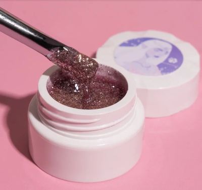 Жидкая фольга ELF №03 "Лиловый" со светоотражающими микрочастицами, ADRICOCO, 5 мл