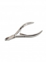 Кусачки маник., Zinger, для кожи малые с 2 пружинами; матовые; ручная заточка