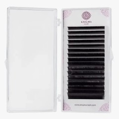 Черные ресницы Enigma light микс 0,10/М/7-14 mm (16 линий)