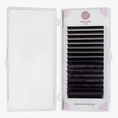 Черные ресницы Enigma light микс 0,10/L/7-14 mm (16 линий)