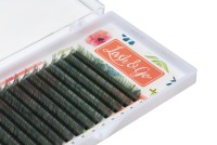 Омбре ресницы Lash&Go микс 0,07/C/7-12 mm "Зеленый" (6 линий)