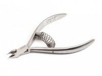 Кусачки маник., Zinger, для кожи средние со спиральной пружиной;матовые; ручная заточка