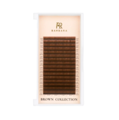 Ресницы коричневые BARBARA Caramel МИКС M 0.10 4-11 mm 16 линий