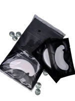 Патчи для наращивания ресниц (черный) с вырезом, 50 пар