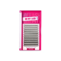 Ресницы черные в пучках OH! MY LASH Spire - 12 линий - MIX C 0.07 7-13мм