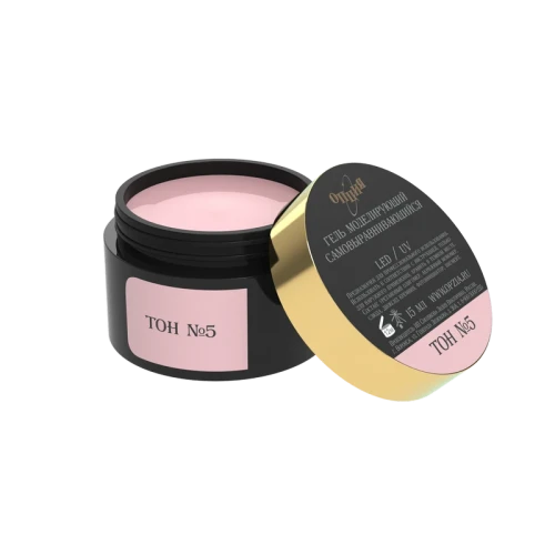 Камуфлирующий самовыравнивающийся гель темно-розовый ( холодный) Тон № 5. 15 мл. Опция