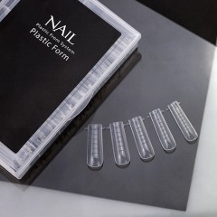 Многоразовые пластиковые верхние формы для наращивания и моделирования ногтей полигелем 100шт