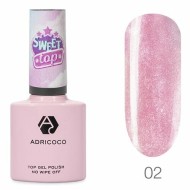 Закрепитель для гель-лака ADRICOCO Sweet Top, перламутровый №02 - малиновая мамба, 8 мл Закрепитель для гель-лака ADRICOCO Sweet Top, перламутровый №02 - малиновая мамба, 8 мл