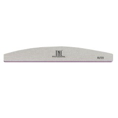 Пилка для ногтей "ромб" 80/120 хит продаж (серая) в индив. упаковке TNL