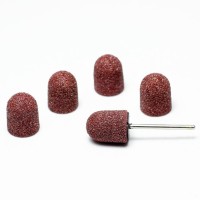 Колпачек насадка абразивный, для педикюра и маникюра, коричневый, 10*15 мм