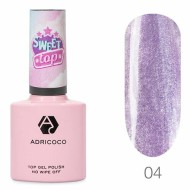 Закрепитель для гель-лака ADRICOCO Sweet Top, перламутровый №04 - лавандовый зуко, 8 мл Закрепитель для гель-лака ADRICOCO Sweet Top, перламутровый №04 - лавандовый зуко, 8 мл