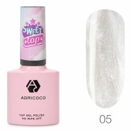 Закрепитель для гель-лака ADRICOCO Sweet Top, перламутровый №05 - освежающий ментос, 8 мл