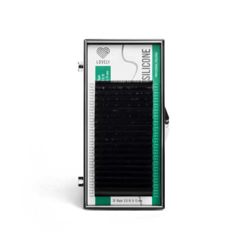 Ресницы чёрные Lovely серия "Silicone" - 20 линий L 0.12 07мм
