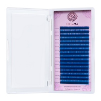 Цветные ресницы Enigma микс 0,07/L/6-13 mm "Blue" (16 линий)