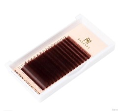 Ресницы коричневые BARBARA GLINTWEIN микс L 0.07 7-15mm 16 линий