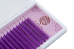 Цветные ресницы Enigma микс 0,07/L/6-13 mm &quot;Purple&quot; (16 линий)