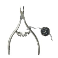 Кусачки маник., Zinger, для кожи со спиральной пружиной; матовые; ручная заточка