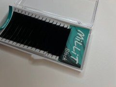 Черные ресницы Millit Fix Price L 0.10 12мм 16 линий