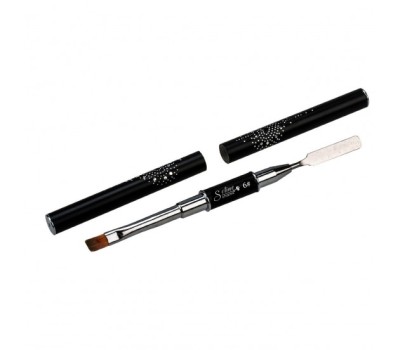 Кисть для маникюра Strong Nails коричневая ручка №6