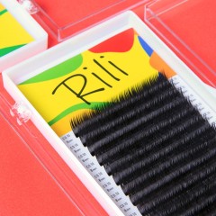 Ресницы чёрные Rili - 16 линий - MIX B 0.07 16-20мм