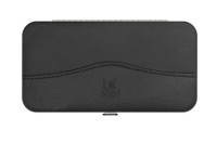 Магнитный кейс Le Maitre для 6 пинцетов Nature Leather Black