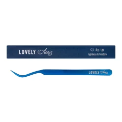 Пинцет для наращивания ресниц Lovely, серия Aeris, тип Изогнутый