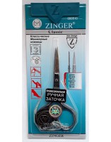 Ножницы маникюрные для ногтей с ручной заточкой(серебряные), Zinger zo-B-105-S-SH