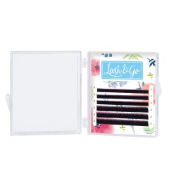Черные ресницы Lash&amp;Go микс 0,07/D/7-9 mm (6 линий)