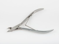 Кусачки маник., Zinger, для кожи средние с 2 пружинами, 2spr, матовые, ручная заточка