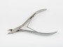 Кусачки маник., Zinger, для кожи средние с 2 пружинами, 2spr, матовые, ручная заточка