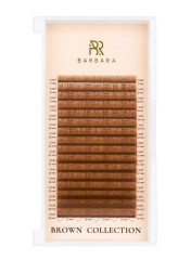 Ресницы коричневые BARBARA Quartz МИКС B 0.10 4-11mm 16 линий