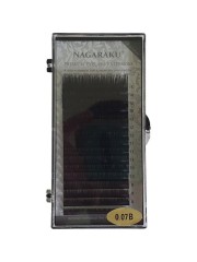 Ресницы Nagaraku черные, миксы 0.07, B, 7-15mm, 16 линий