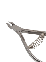 Кусачки маник. для кожи со спир. пружиной; матовые; ручная заточка, Zinger zp-PT-05(5)-M SPIR