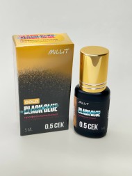 Клей черный для наращивания Millit Gold, 5мл Клей черный для наращивания Millit Gold, 5мл