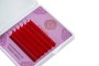 Цветные ресницы Enigma "Red" микс 0,10/D/8-13 mm (6 линий)