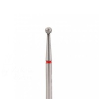 Фреза алмазная шар с красной насечкой Made in Russia