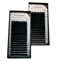 Ресницы Nagaraku черные, миксы 0.07, D, 7-15mm, 16 линий