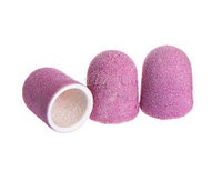 Колпачок насадка абразивный, для педикюра и маникюра, фиолетовый, 10*15 мм