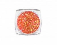 Дизайн для ногтей: блестки mix (оранжевый) №3811, ruNail