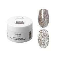 Моделирующий УФ-гель светоотражающий BUILDER UV GEL REFLECTIVE DIAMOND 3.0, 15г №9966 ruNail