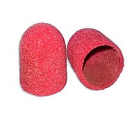 Колпачок насадка абразивный, для педикюра и маникюра, красный, 16*25 мм