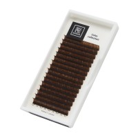 Тёмно-коричневые ресницы &quot;Горький шоколад&quot; BARBARA C 0.07 13mm 16 линий