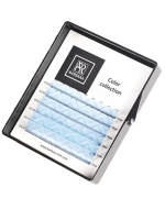 Цветные ресницы BARBARA (лазурные №2) МИНИ-МИКС (6 линий) C 0.07 7-12mm