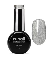 Гель-лак runail Gel Polish Cat's eye Silver, 9 мл №9771 ruNail