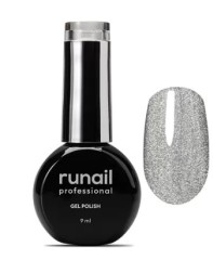 Гель-лак runail Gel Polish Cat's eye Silver, 9 мл №9771 ruNail
