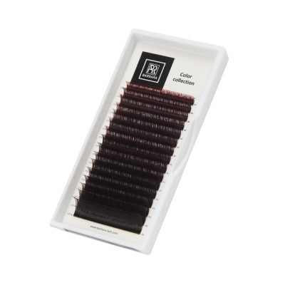 Омбре ресницы BARBARA (красные) МИКС C 0.07 7-15mm