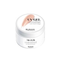 Камуфлирующий УФ-гель (цвет: Французский бежевый), 15 г №3454, ruNail
