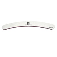 Пилка для ногтей бумеранг 180/240 улучшенное качество (белая) в индив. упаковке TNL